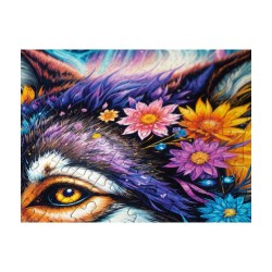 Puzzle Enjoy Puzzle : Magical Wolf Portrait - 1000 Pièces