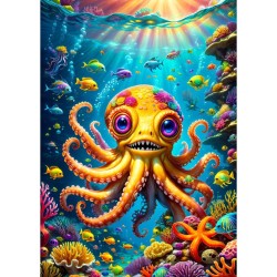 Puzzle Enjoy Puzzle : Cute Octopus - 1000 Pièces