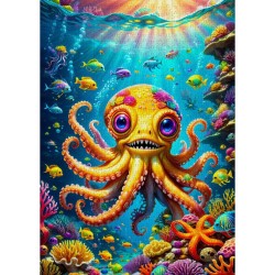 Puzzle Enjoy Puzzle : Cute Octopus - 1000 Pièces