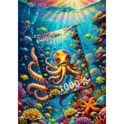 Puzzle Enjoy Puzzle : Cute Octopus - 1000 Pièces