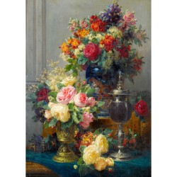 Puzzle Enjoy Puzzle : Jean Robie Baptiste - Spring Flowers with Chalices - 1000 Pièces