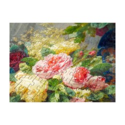 Puzzle Enjoy Puzzle : Jean Robie Baptiste - Spring Flowers with Chalices - 1000 Pièces