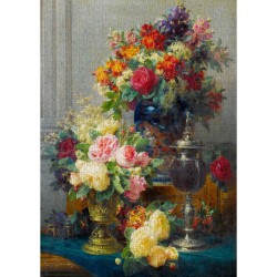 Puzzle Enjoy Puzzle : Jean Robie Baptiste - Spring Flowers with Chalices - 1000 Pièces