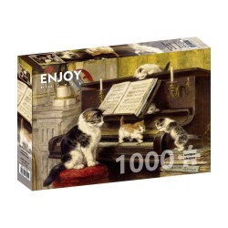 Puzzle Enjoy Puzzle : Henriette Ronner-Knip - The Piano Lesson - 1000 Pièces