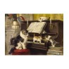 Puzzle Enjoy Puzzle : Henriette Ronner-Knip - The Piano Lesson - 1000 Pièces