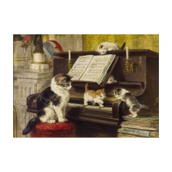Puzzle Enjoy Puzzle : Henriette Ronner-Knip - The Piano Lesson - 1000 Pièces
