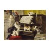 Puzzle Enjoy Puzzle : Henriette Ronner-Knip - The Piano Lesson - 1000 Pièces