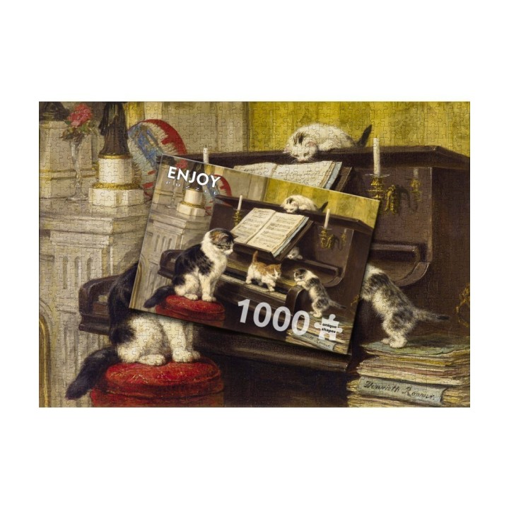 Puzzle Enjoy Puzzle : Henriette Ronner-Knip - The Piano Lesson - 1000 Pièces