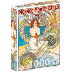 Puzzle Enjoy Puzzle : Alfons Mucha - Monaco Monte Carlo - 1000 Pièces