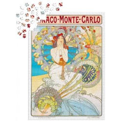 Puzzle Enjoy Puzzle : Alfons Mucha - Monaco Monte Carlo - 1000 Pièces
