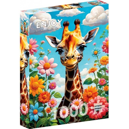 Puzzle Enjoy Puzzle : Cute Giraffe - 1000 Pièces