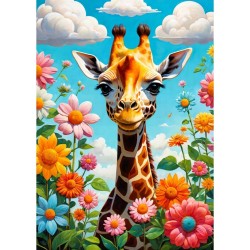 Puzzle Enjoy Puzzle : Cute Giraffe - 1000 Pièces