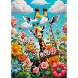 Puzzle Enjoy Puzzle : Cute Giraffe - 1000 Pièces