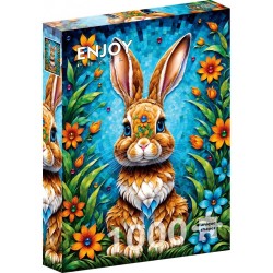 Puzzle Enjoy Puzzle : Garden Bunny - 1000 Pièces