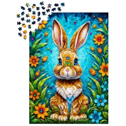 Puzzle Enjoy Puzzle : Garden Bunny - 1000 Pièces