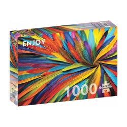 Puzzle Enjoy Puzzle : Colorful Feathers - 1000 Pièces