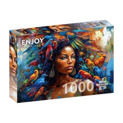 Puzzle Enjoy Puzzle : Feathery Queen - 1000 Pièces