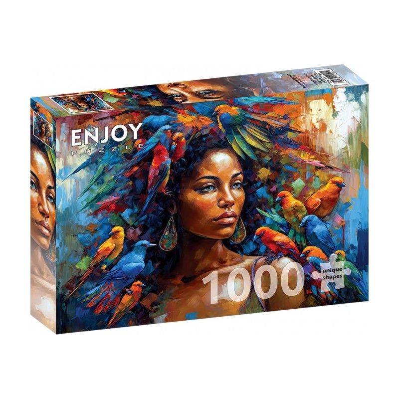 Puzzle Enjoy Puzzle : Feathery Queen - 1000 Pièces Puzzle Enjoy Puzzle : Feathery Queen - 1000 Pièces