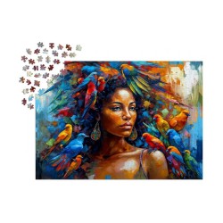 Puzzle Enjoy Puzzle : Feathery Queen - 1000 Pièces