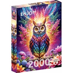 Puzzle Enjoy Puzzle : Neon Owl - 2000 Pièces