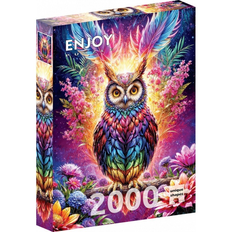 Puzzle Enjoy Puzzle : Neon Owl - 2000 Pièces Puzzle Enjoy Puzzle : Neon Owl - 2000 Pièces