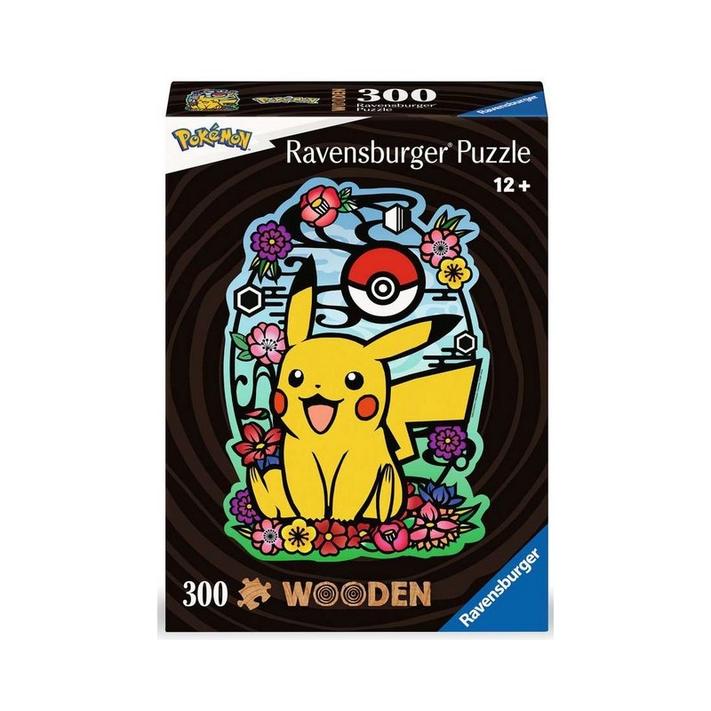 Puzzle en bois Ravensburger - Pikachu - 300 Pièces