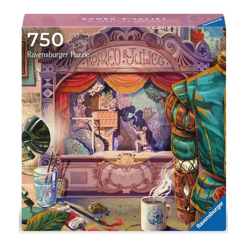 Puzzle Ravensburger - Art & Soul : Roméo & Juliette - 750 Pièces