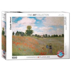 Puzzle Eurographics Fine Art Collection - Claude Monet : Les Coquelicots - 1000 Pièces