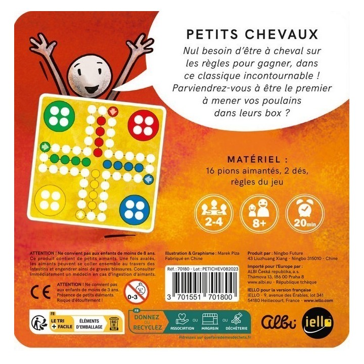 Jeux de société - Magnétique : Petits Chevaux