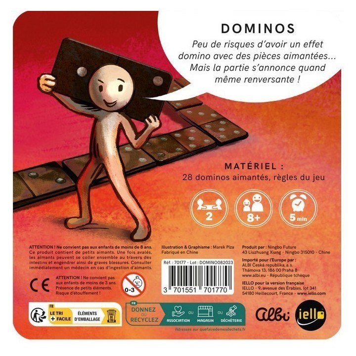 Jeux de scoiété - Magnétique : Dominos