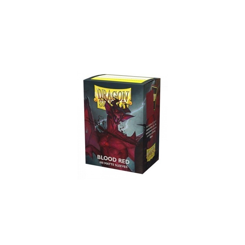 Protège-cartes Dragon Shield - 100 Standard Sleeves Matte Blood Red - Simurag Protège-cartes Dragon Shield - 100 Standard Sleeves Matte Blood Red - Simurag