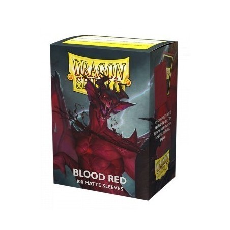 Protège-cartes Dragon Shield - 100 Standard Sleeves Matte Blood Red - Simurag