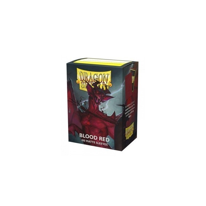 Protège-cartes Dragon Shield - 100 Standard Sleeves Matte Blood Red - Simurag