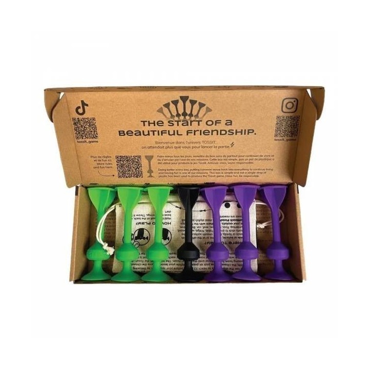 Jeux de Société - Tossit Violet Vert