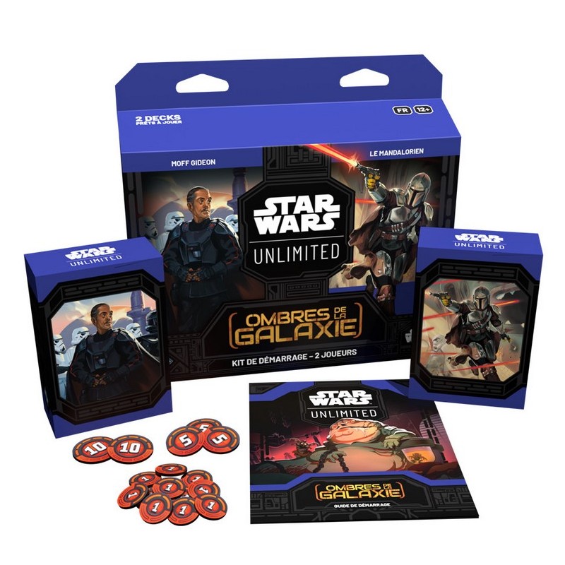 Précommande : Kit de Démarrage 2 joueurs Star Wars Unlimited : Ombres de la Galaxie 12/07/2024