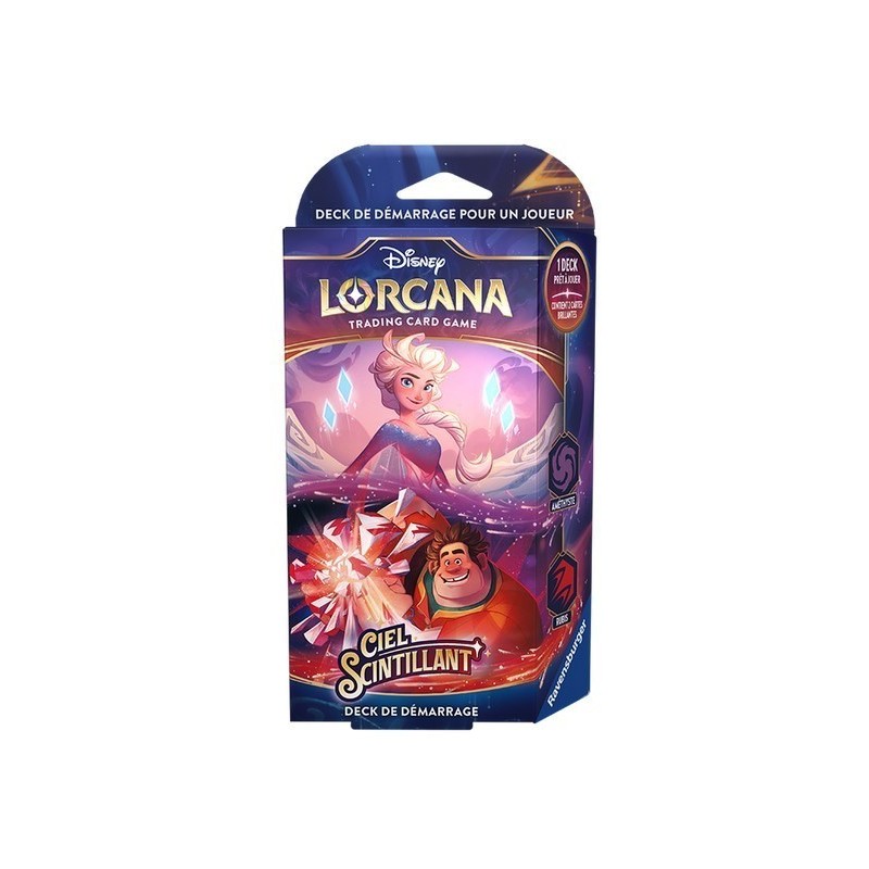 Deck de Démarrage Disney Lorcana : Ciel Scintillant - Elsa/Ralph
