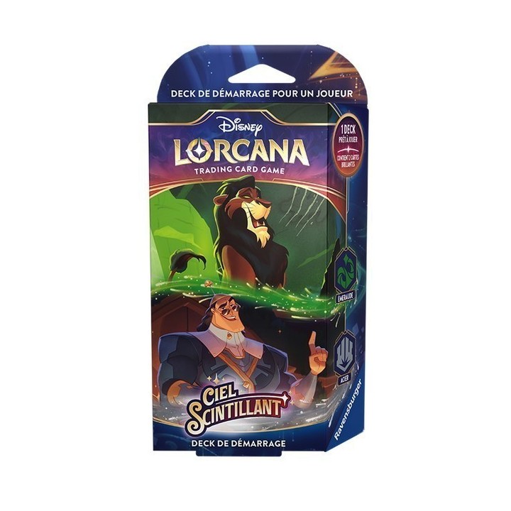 Deck de Démarrage Disney Lorcana : Ciel Scintillant - Scar/Kronk