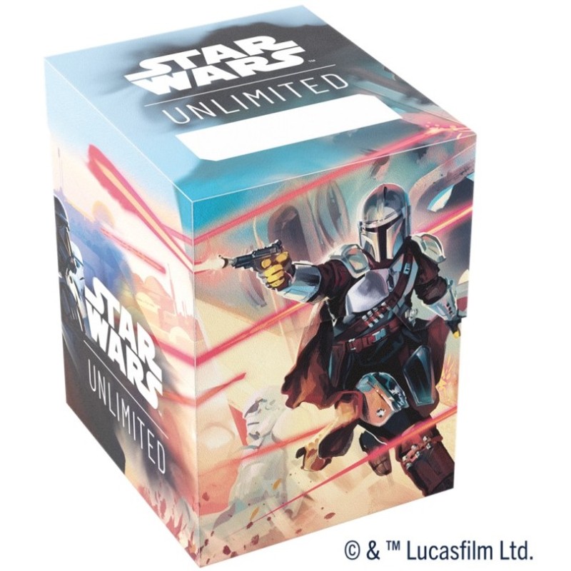 Deck Box Boite de Rangement Gamegenic Illustrée Star Wars Unlimited : Soft Crate MANDALORIAN / MOFF GIDEON