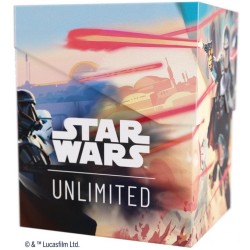 Deck Box Boite de Rangement Gamegenic Illustrée Star Wars Unlimited : Soft Crate MANDALORIAN / MOFF GIDEON