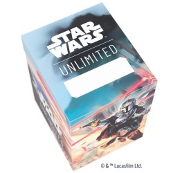 Deck Box Boite de Rangement Gamegenic Illustrée Star Wars Unlimited : Soft Crate MANDALORIAN / MOFF GIDEON