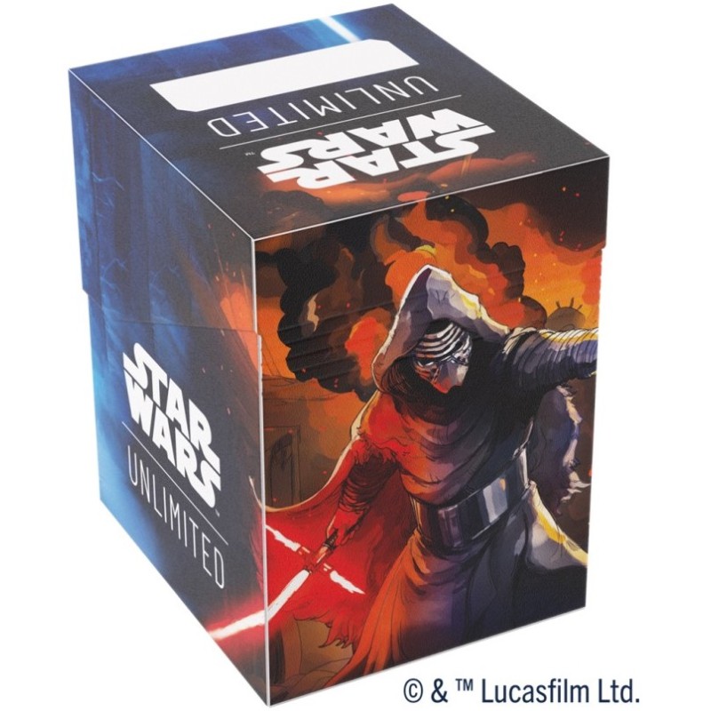 Deck Box Boite de Rangement Gamegenic Illustrée Star Wars Unlimited : Soft Crate REY / KYLO REN