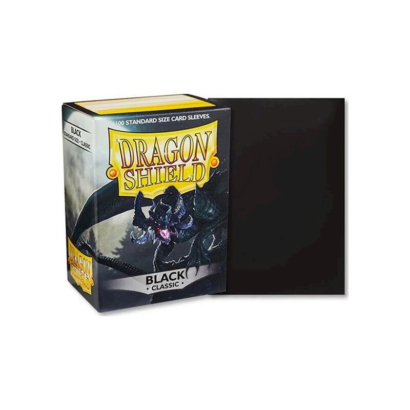 Protège-cartes Dragon Shield - 100 Standard Sleeves Classic Black