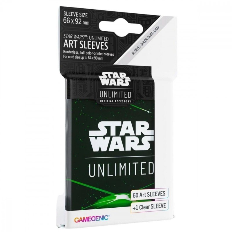 Protège-cartes Gamegenic Illustré Star Wars Unlimited : Art Sleeves Card Back Green