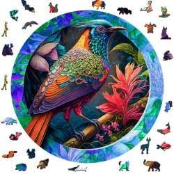 Puzzle Wooden City : Colorful Bird - 505 Pièces