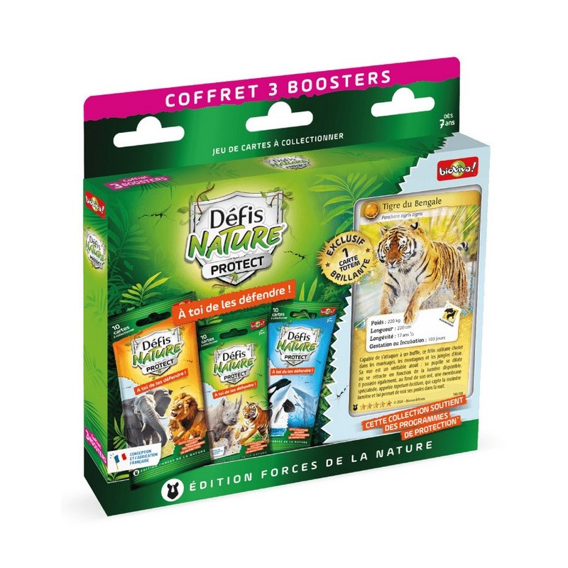 Coffret 3 Boosters Défis Nature Protect - Édition Forces de la Nature