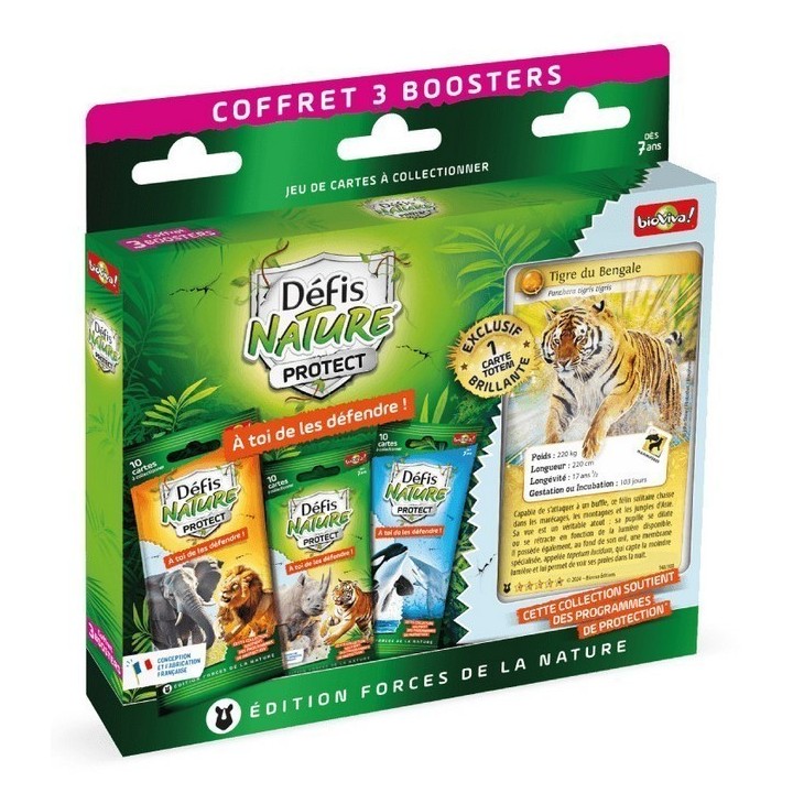 Coffret 3 Boosters Défis Nature Protect - Édition Forces de la Nature