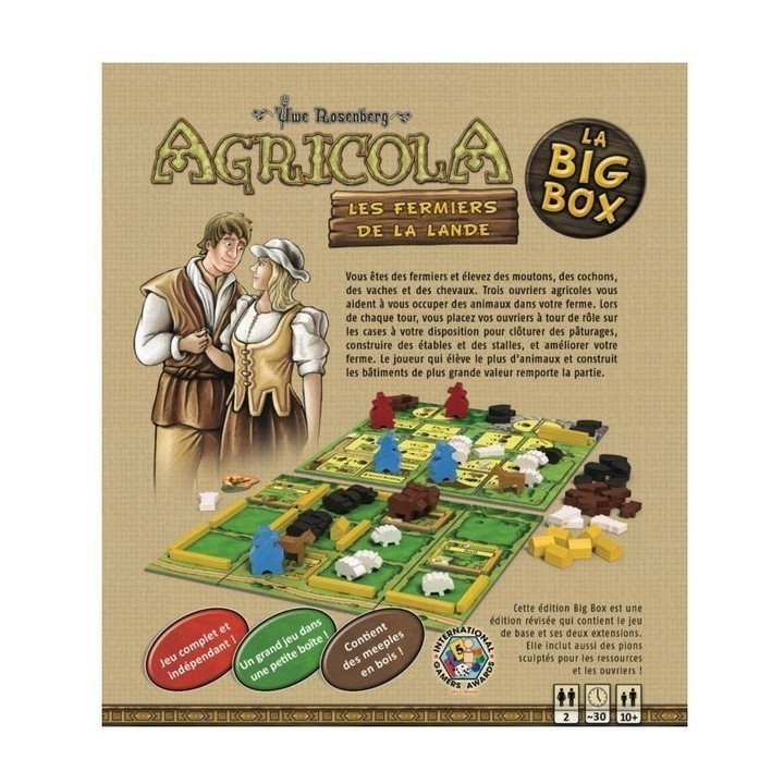 Jeux de société - Occasion - Agricola Big Box 2 Joueurs - Les Fermiers De La Lande