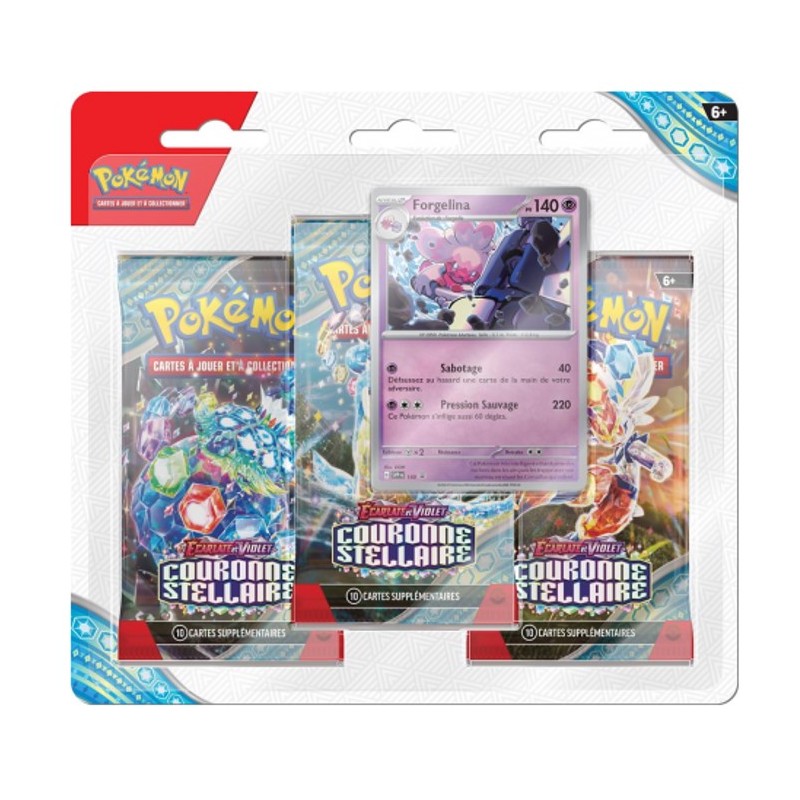 PROCHAINEMENT : Tripack Pokémon Écarlate & Violet EV07 : Couronne Stellaire - Forgelina 13/09/2024