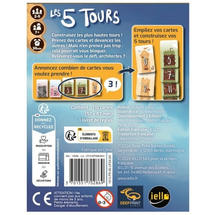 Jeux de société - Les 5 Tours