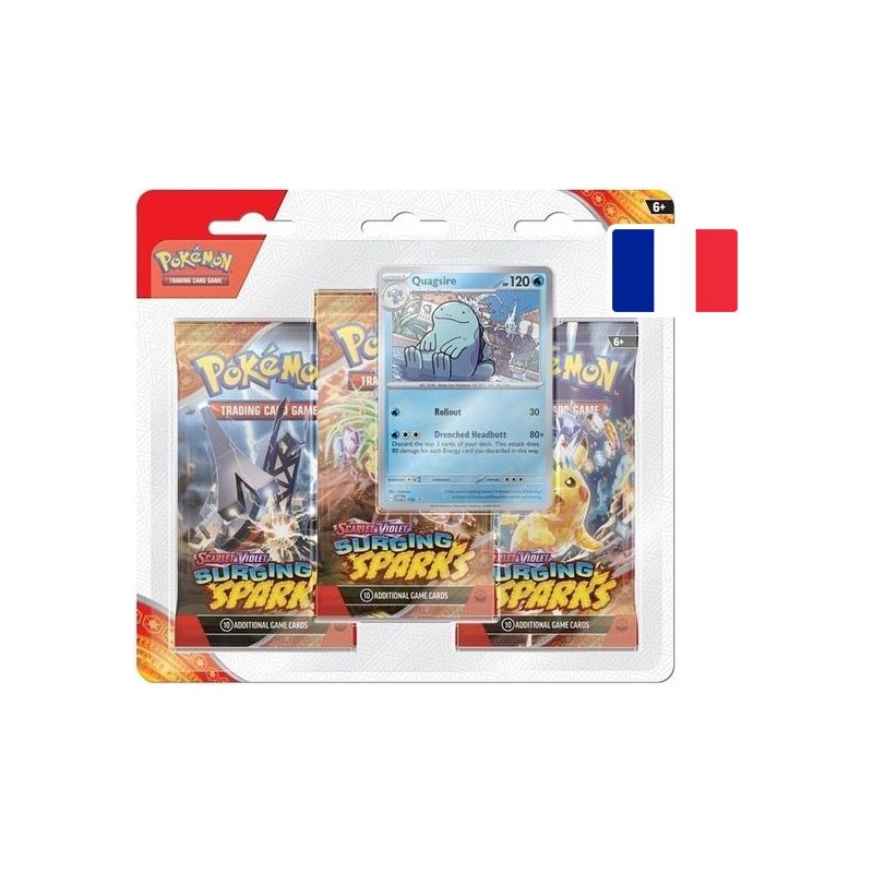 PROCHAINEMENT : Tripack Pokémon Écarlate & Violet EV08 : Étincelles Déferlantes - Maraiste 08/11/2024